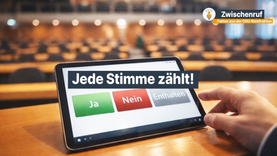 Digitales Abstimmungssystem im Stadtrat