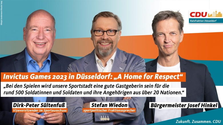Düsseldorf als guter Gastgeber der Invictus Games 2023 Düsseldorf als guter Gastgeber der Invictus Games 2023