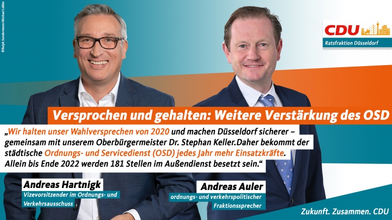 Versprochen und gehalten: Weitere Verstärkung des Ordnungs- und Servicedienst