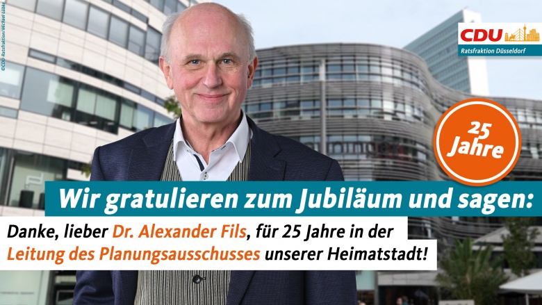 Dr. Alexander Fils: 25 Jahre in Leitung Planungsausschuss