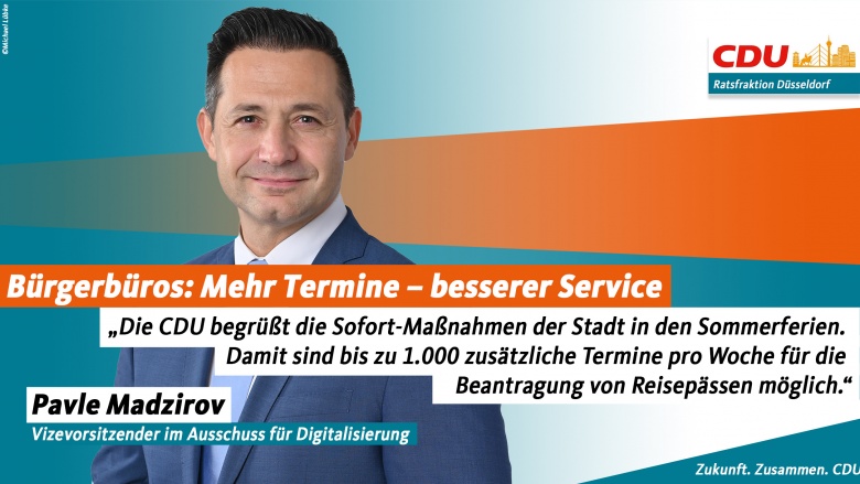 Bürgerbüros: Mehr Termine – besserer Service Bürgerbüros: Mehr Termine – besserer Service