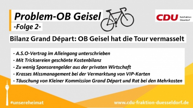 Offenlegung A.S.O-Vertrag: CDU sieht eigene Kritik an OB Geisel bestätigt Offenlegung A.S.O-Vertrag: CDU sieht eigene Kritik an OB Geisel bestätigt
