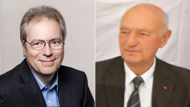 Rüdiger Gutt und der verstorbene Hans Funk Rüdiger Gutt und der verstorbene Hans Funk