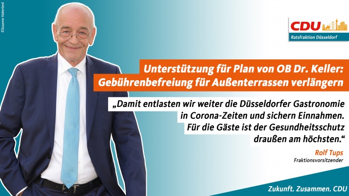 Unterstützung für Plan von OB Dr. Keller Gebührenbefreiung für Außenterrassen verlängern