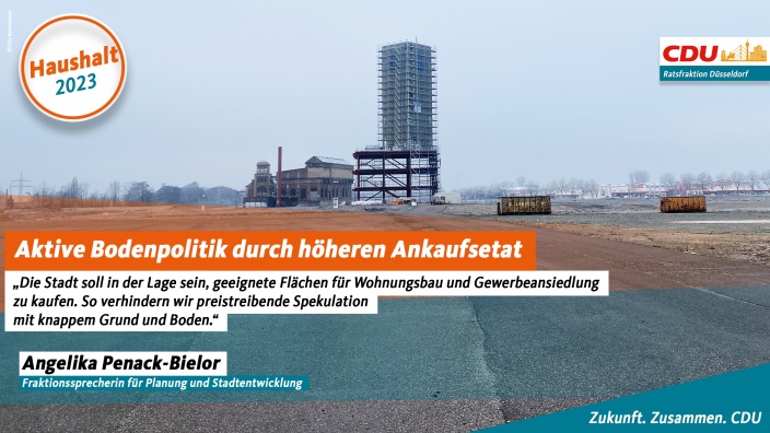 Aktive Bodenpolitik durch höheren Ankaufsetat