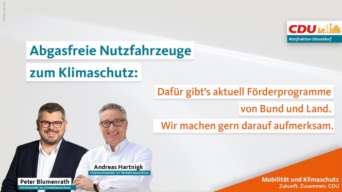 Klimaschutz: Förderprogramme für abgasfreie Nutzfahrzeuge