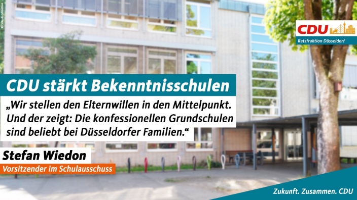 CDU stärkt Bekenntnisschulen