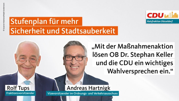 Mit der Maßnahmenaktion lösen OB Dr. Stephan Keller und die CDU ein wichtiges Wahlversprechen ein