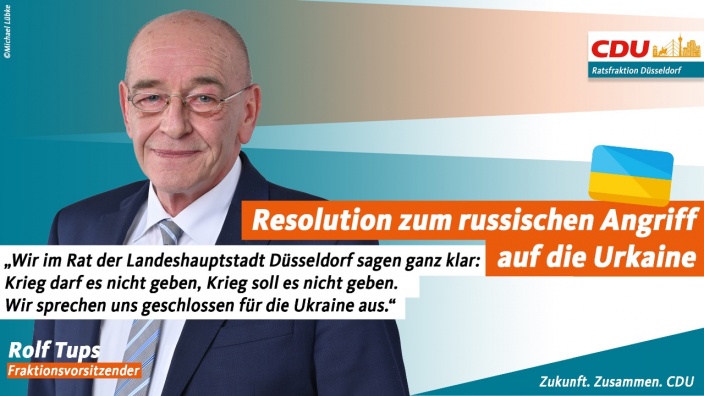 Wir als Rat sprechen uns geschlossen für die Ukraine aus