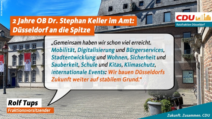 Zwei Jahre OB Dr. Stephan Keller im Amt