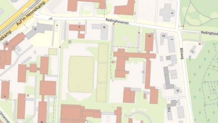 Tennenplatz an der Redinghovenstraße