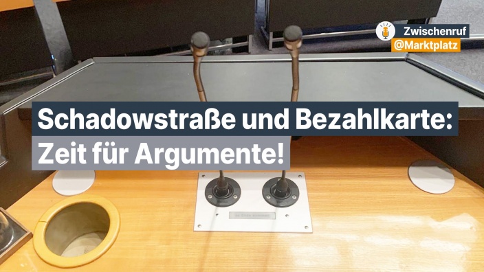 Redepult im Stadtrat: Zeit für Themen