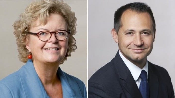 Constanze Mucha und Pavle Madzirov