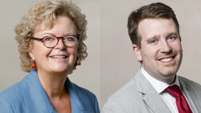 Constanze Mucha und Florian Tussing