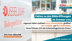Fakten zu den Bäderöffnungen im Sommer 2023