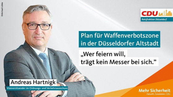 Geplante Waffenverbotszone in der D&uuml;sseldorfer Altstadt