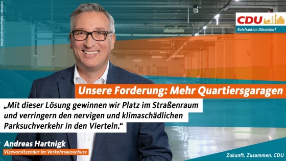 Quartiersgaragen: Mehr Platz im Stra&szlig;enraum, weniger nerviger und klimasch&auml;dlicher Parksuchverkehr