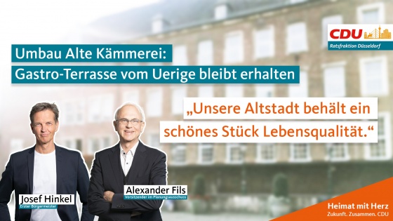 u Alte K&auml;mmerei: Gastro-Terrasse vom Uerige bleibt erhalten
