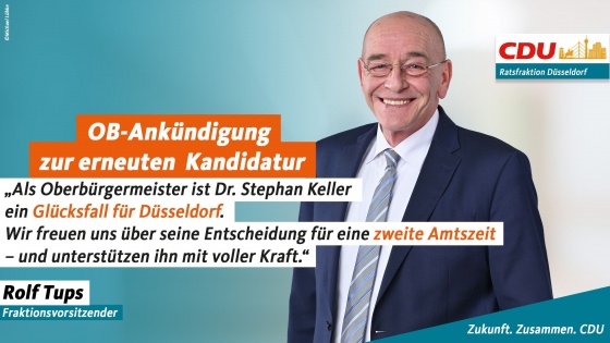 CDU unterst&uuml;tzt OB-Kandidatur f&uuml;r zweite Amtszeit