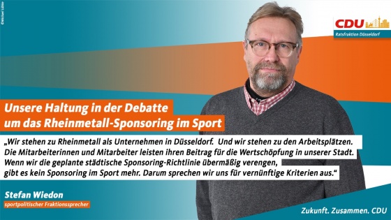 Wir stehen zu Rheinmetall als Unternehmen in D&uuml;sseldorf. Und wir stehen zu den Arbeitspl&auml;tzen.