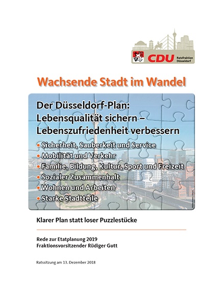 Rede zur Etatplanung 2019 Rede zur Etatplanung 2019